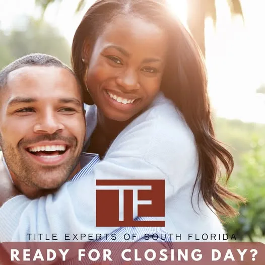 Happy couple ready for closing day